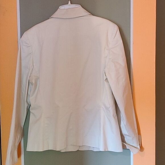 Harve Benard size 12 Cream Colored Long Sleeve Jacket - Picture 10 of 11